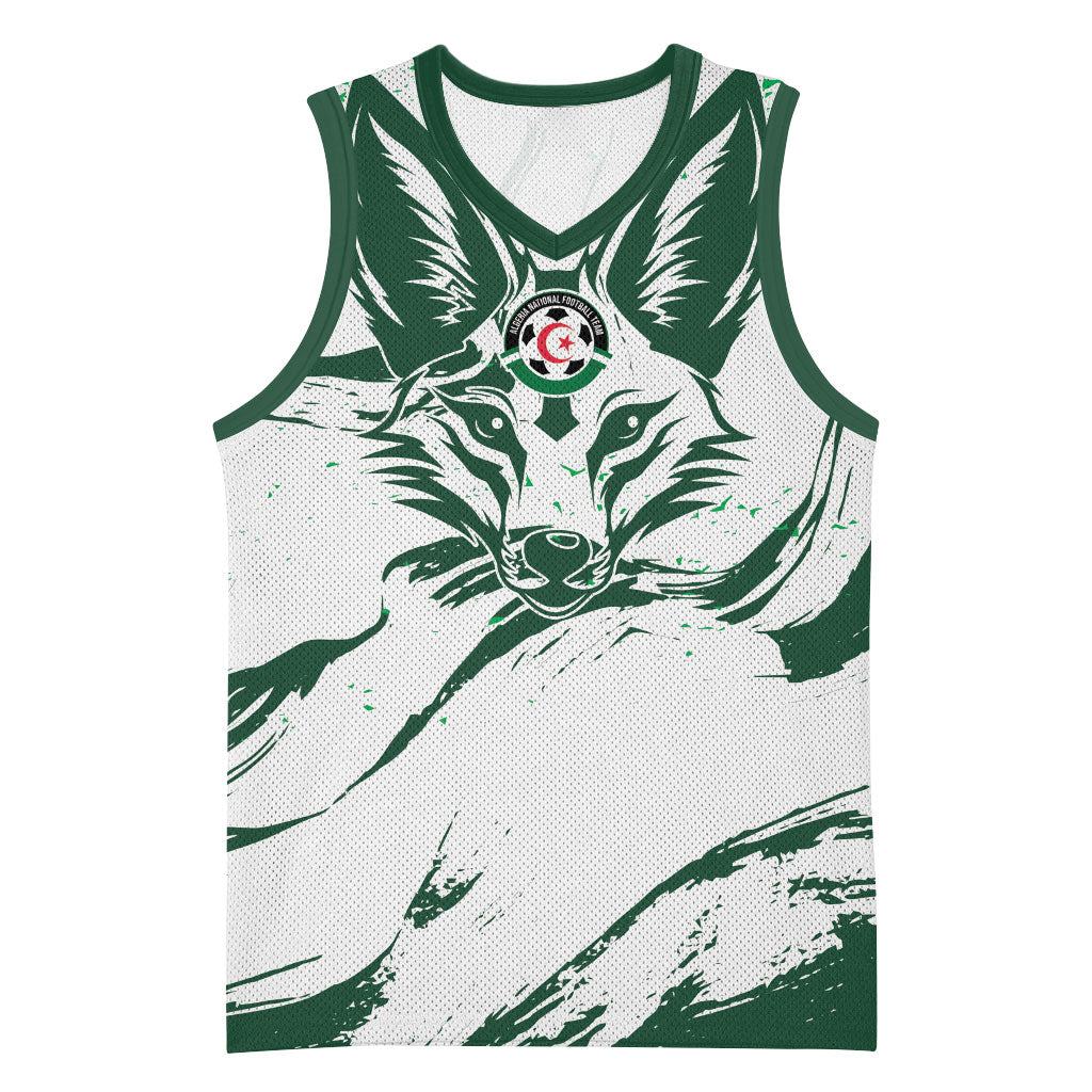 Custom Algeria 2026 World Football Basketball Jersey Les Fennecs Come On