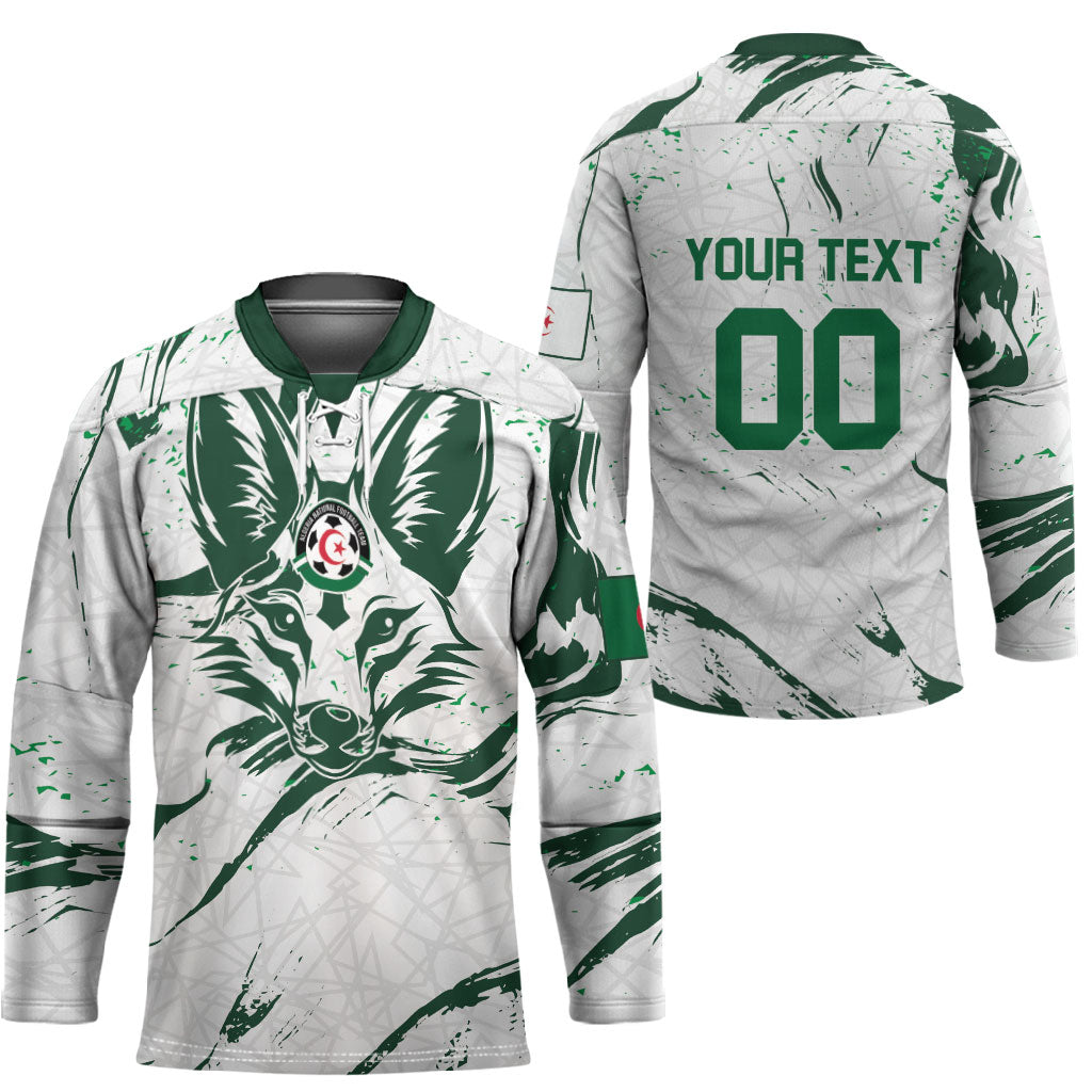 Custom Algeria 2026 World Football Hockey Jersey Les Fennecs Come On