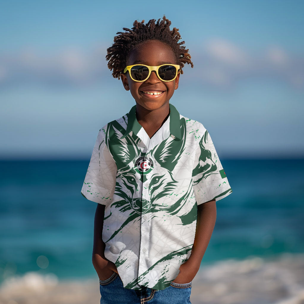 Custom Algeria 2026 World Football Kid Hawaiian Shirt Les Fennecs Come On