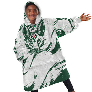 Custom Algeria 2026 World Football Kid Wearable Blanket Hoodie Les Fennecs Come On