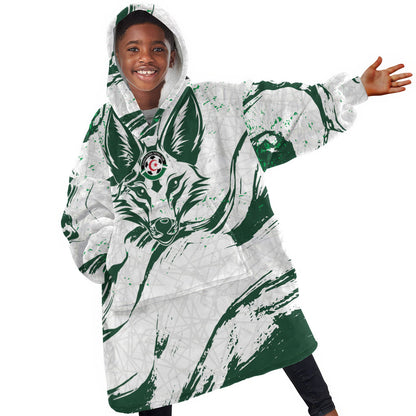 Custom Algeria 2026 World Football Kid Wearable Blanket Hoodie Les Fennecs Come On