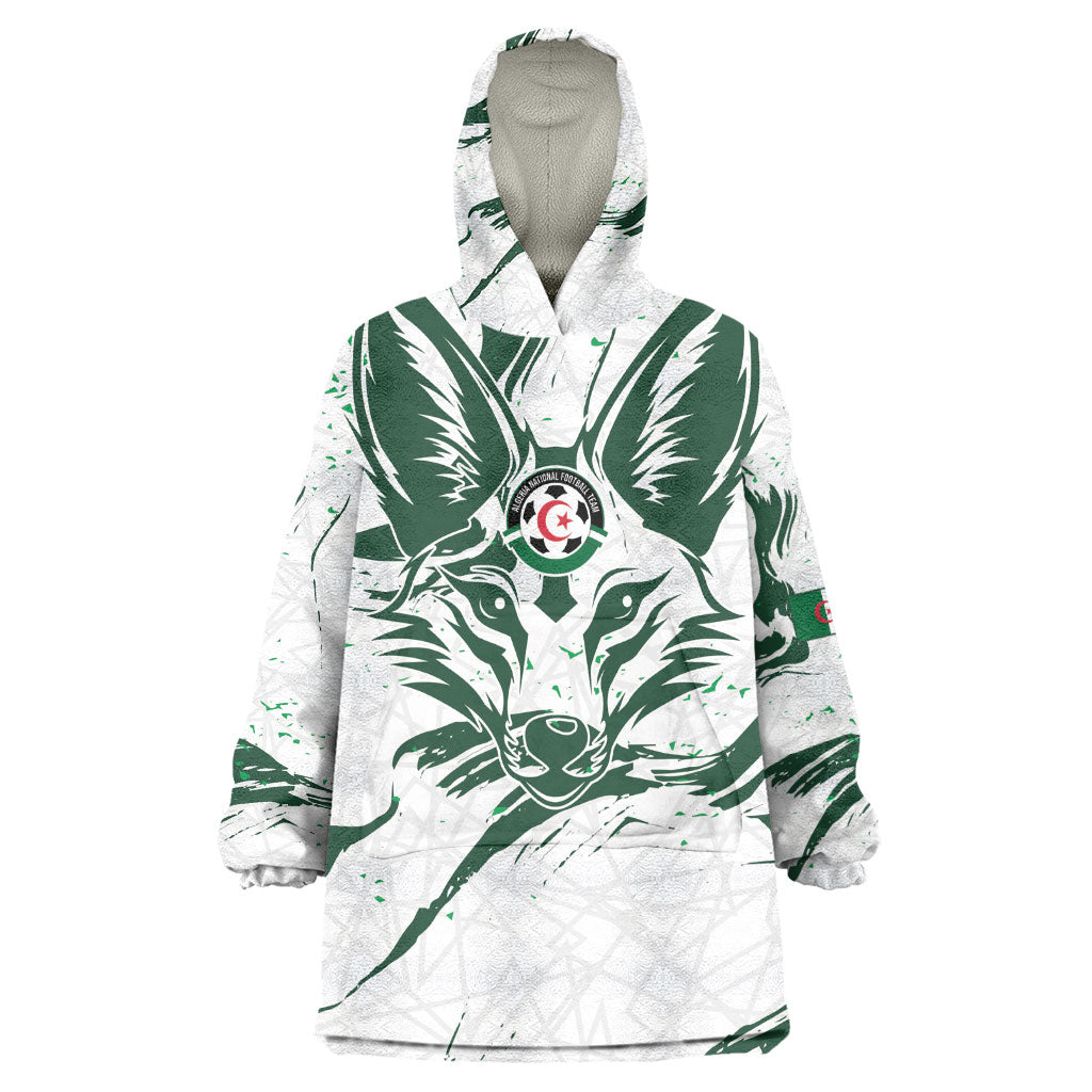 Custom Algeria 2026 World Football Kid Wearable Blanket Hoodie Les Fennecs Come On