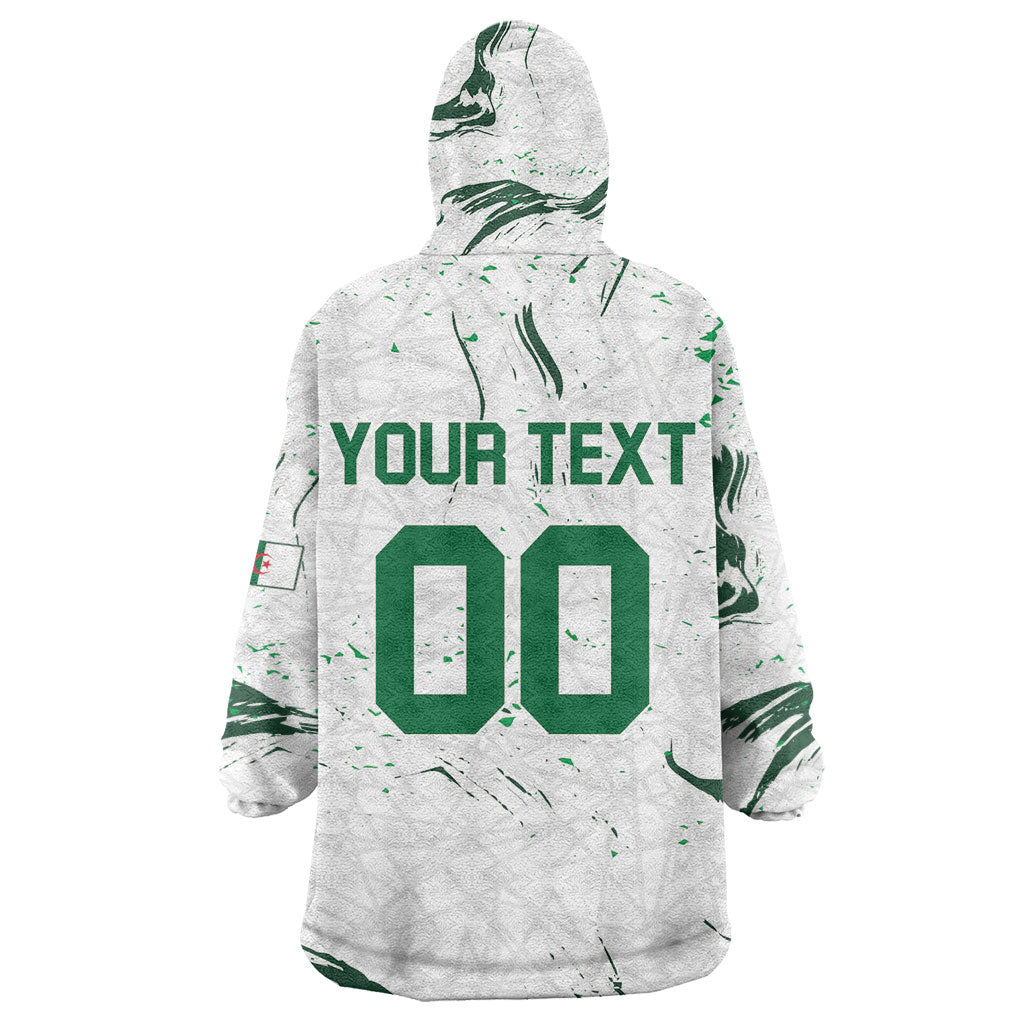 Custom Algeria 2026 World Football Kid Wearable Blanket Hoodie Les Fennecs Come On