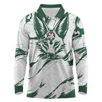 Custom Algeria 2026 World Football Long Sleeve Polo Shirt Les Fennecs Come On
