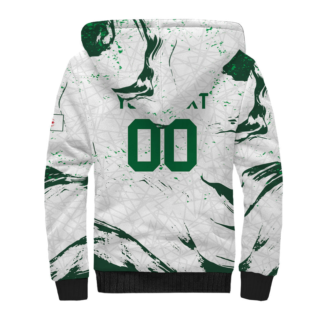Custom Algeria 2026 World Football Sherpa Hoodie Les Fennecs Come On