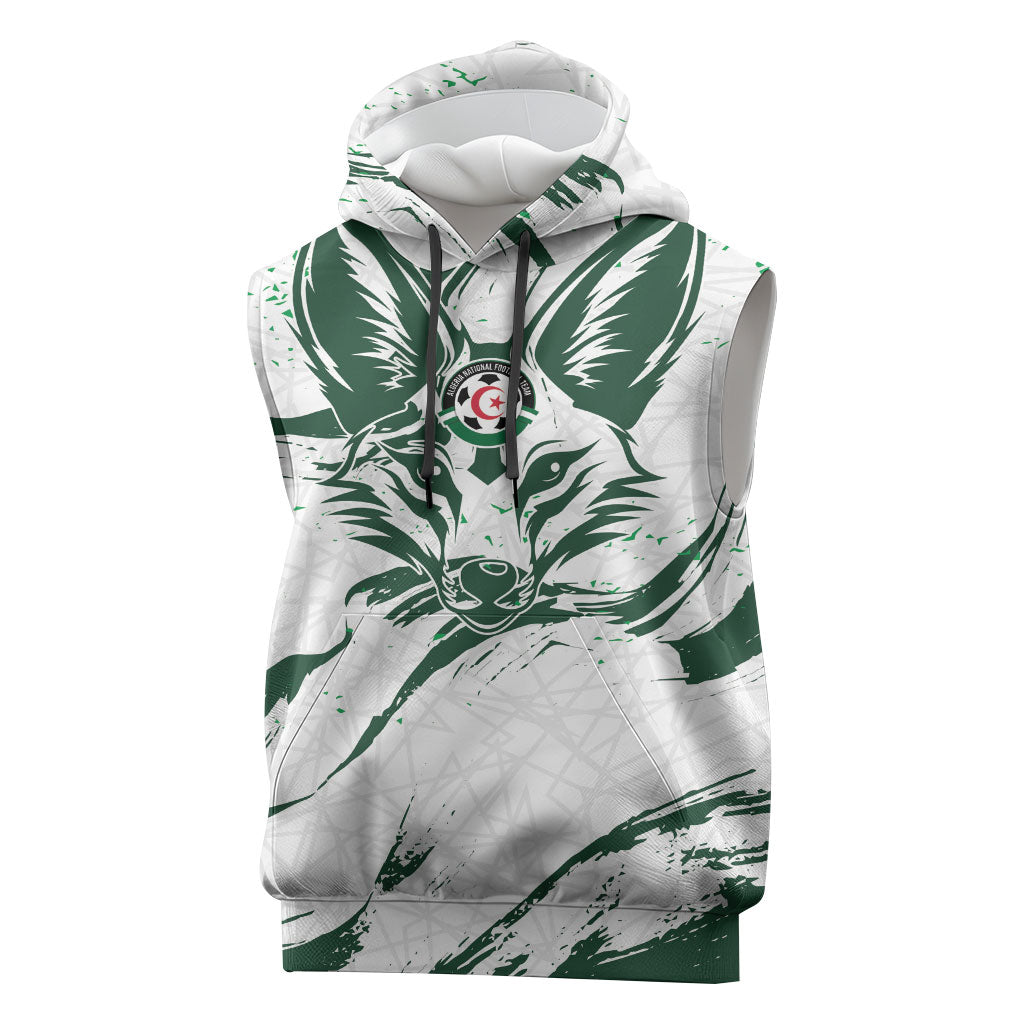 Custom Algeria 2026 World Football Sleeveless Hoodie Les Fennecs Come On