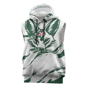 Custom Algeria 2026 World Football Sleeveless Hoodie Les Fennecs Come On