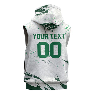 Custom Algeria 2026 World Football Sleeveless Zip Hoodie Les Fennecs Come On