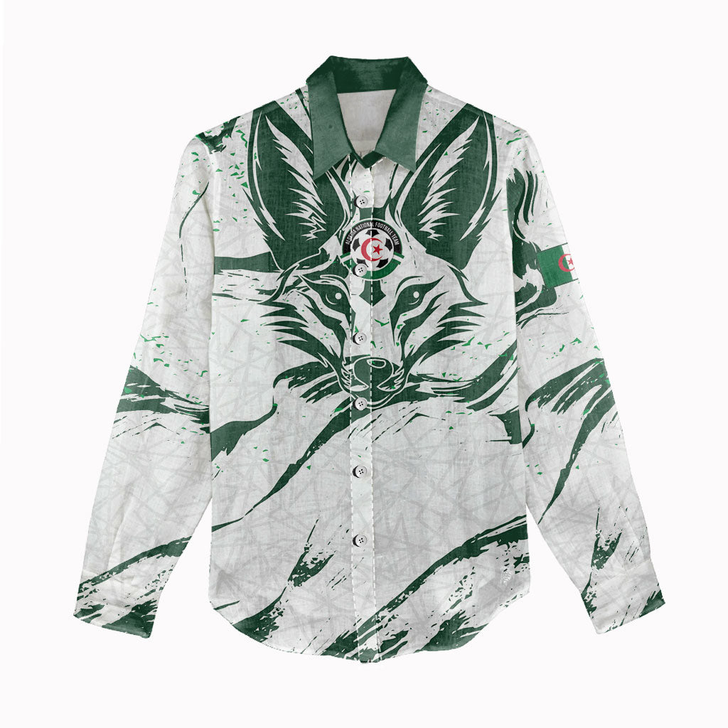 Custom Algeria 2026 World Football Women Casual Shirt Les Fennecs Come On