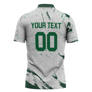 Custom Algeria 2026 World Football Zipper Polo Shirt Les Fennecs Come On