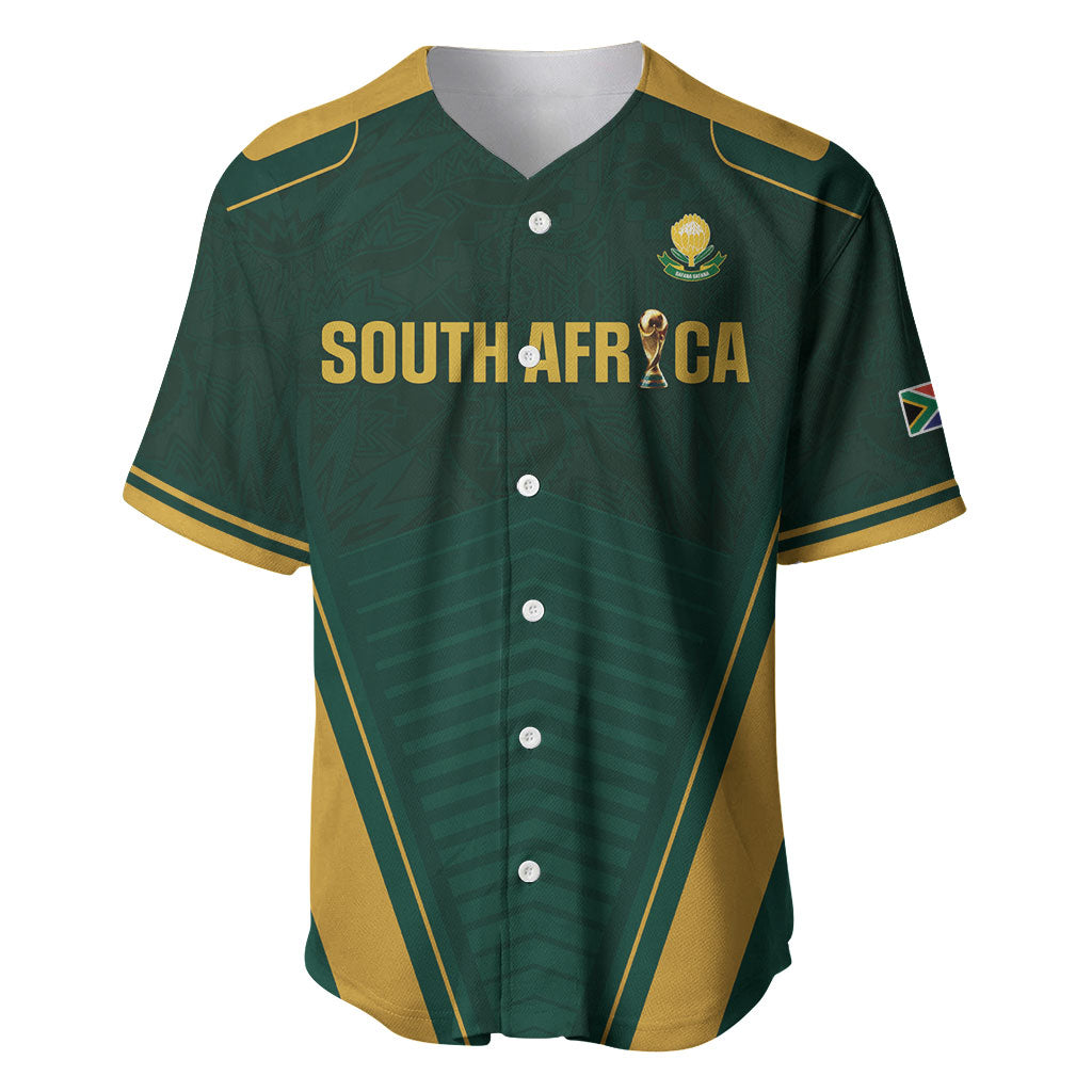 Custom South Africa 2026 World Football Baseball Jersey Bafana Bafana Woza
