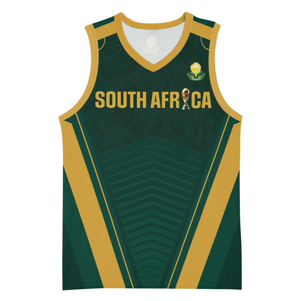 Custom South Africa 2026 World Football Basketball Jersey Bafana Bafana Woza