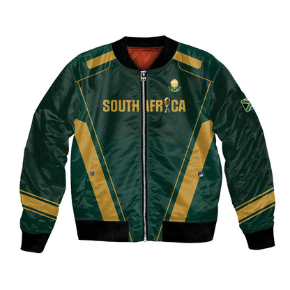 Custom South Africa 2026 World Football Bomber Jacket Bafana Bafana Woza