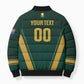 Custom South Africa 2026 World Football Bomber Puffer Jacket Bafana Bafana Woza