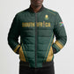 Custom South Africa 2026 World Football Bomber Puffer Jacket Bafana Bafana Woza