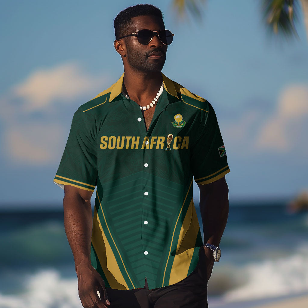 Custom South Africa 2026 World Football Hawaiian Shirt Bafana Bafana Woza
