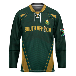 Custom South Africa 2026 World Football Hockey Jersey Bafana Bafana Woza