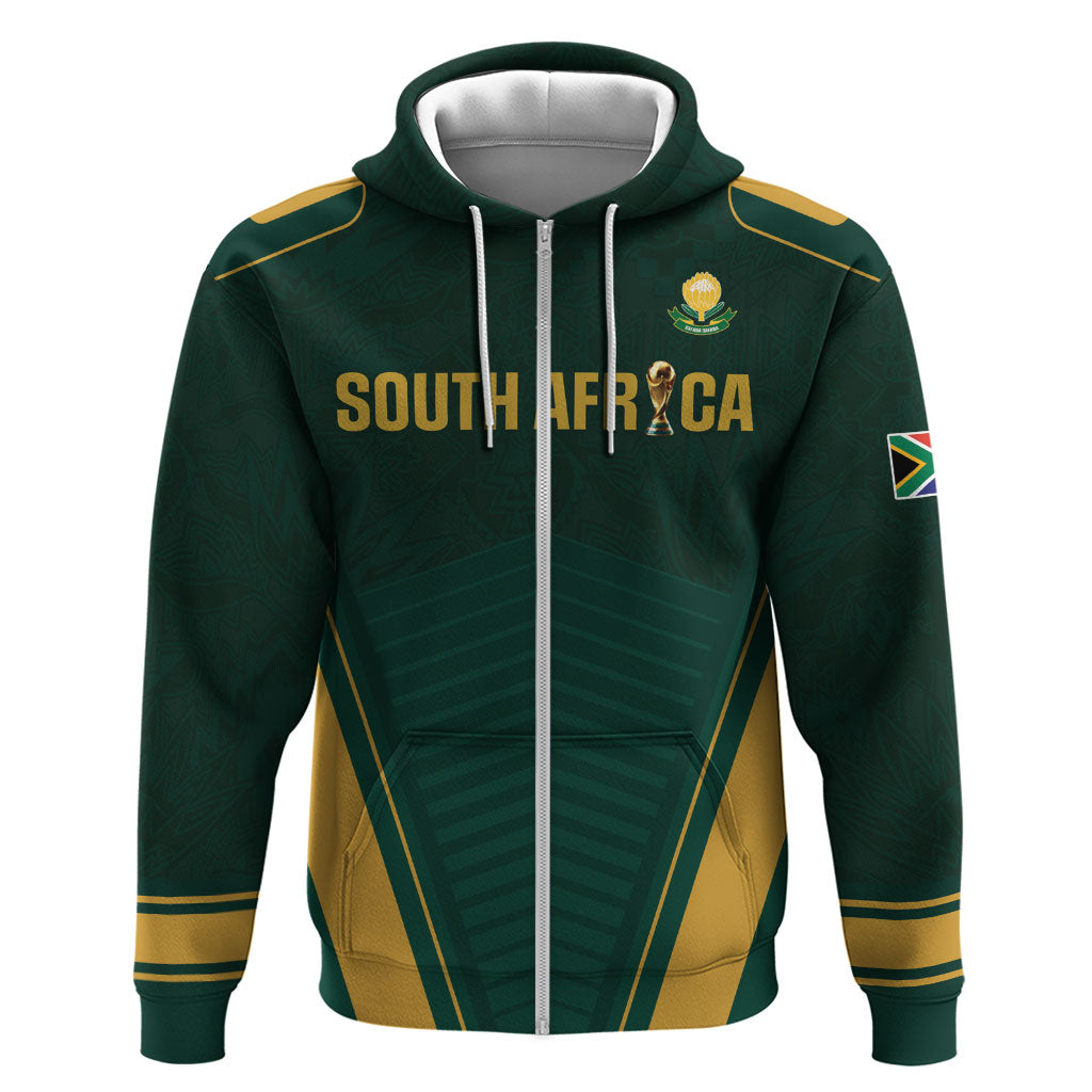 Custom South Africa 2026 World Football Hoodie Bafana Bafana Woza