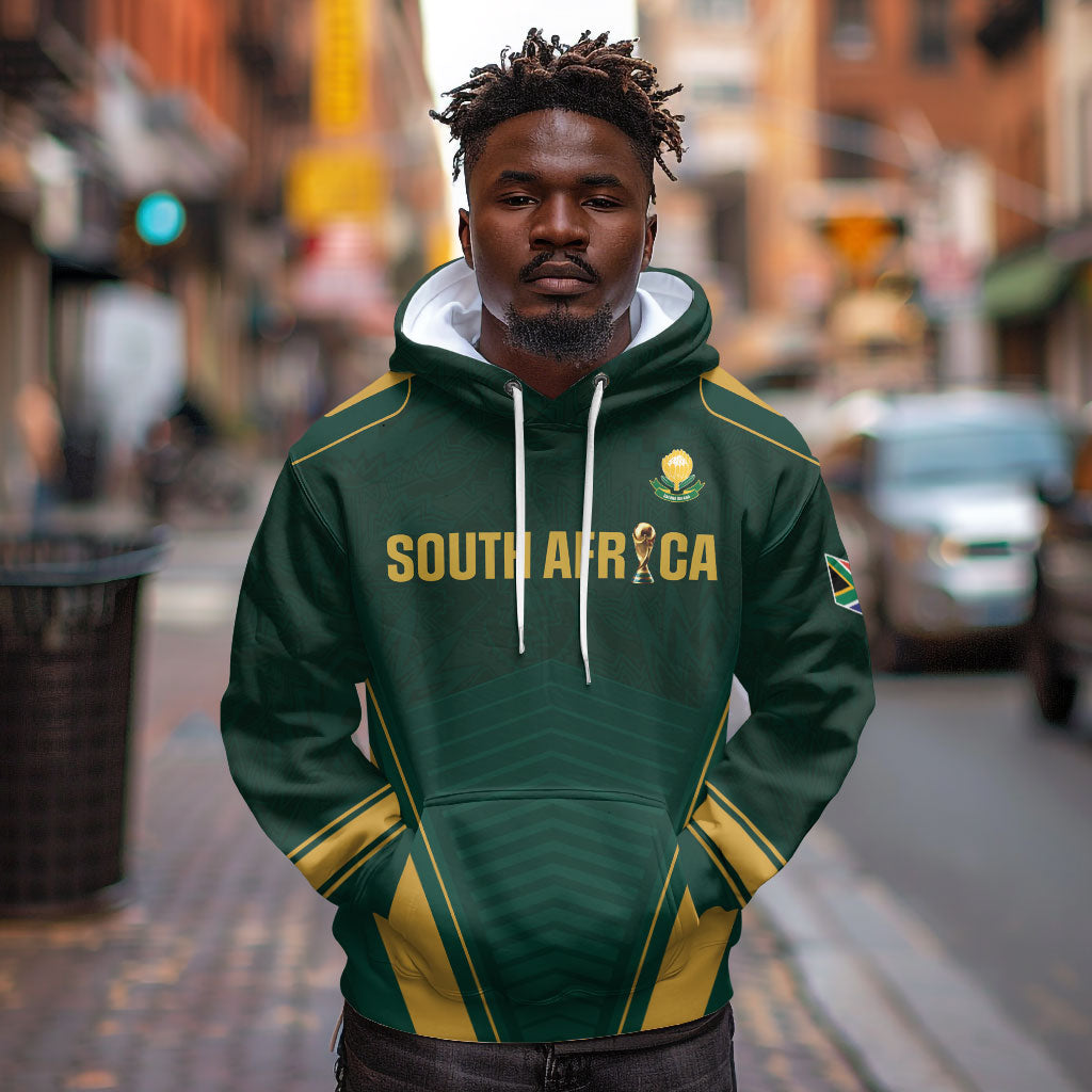 Custom South Africa 2026 World Football Hoodie Bafana Bafana Woza