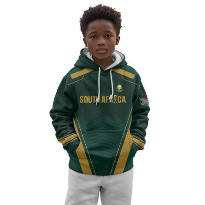 Custom South Africa 2026 World Football Kid Hoodie Bafana Bafana Woza