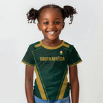 Custom South Africa 2026 World Football Kid T shirt Bafana Bafana Woza