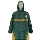 Custom South Africa 2026 World Football Kid Wearable Blanket Hoodie Bafana Bafana Woza