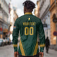 Custom South Africa 2026 World Football Long Sleeve Button Shirt Bafana Bafana Woza