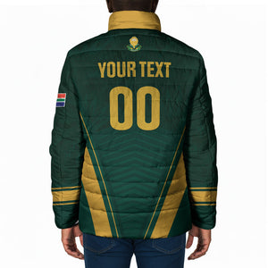 Custom South Africa 2026 World Football Padded Jacket Bafana Bafana Woza