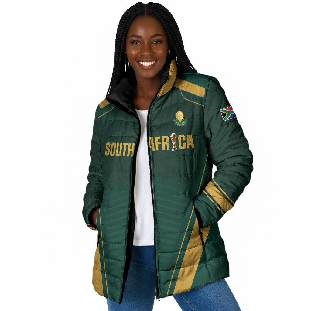 Custom South Africa 2026 World Football Padded Jacket Bafana Bafana Woza