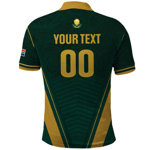 Custom South Africa 2026 World Football Polo Shirt Bafana Bafana Woza