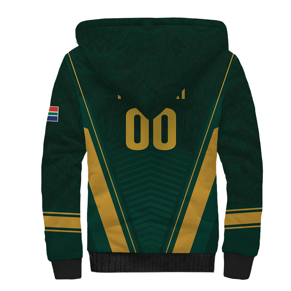 Custom South Africa 2026 World Football Sherpa Hoodie Bafana Bafana Woza