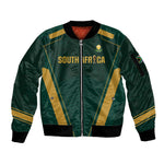 Custom South Africa 2026 World Football Sleeve Zip Bomber Jacket Bafana Bafana Woza