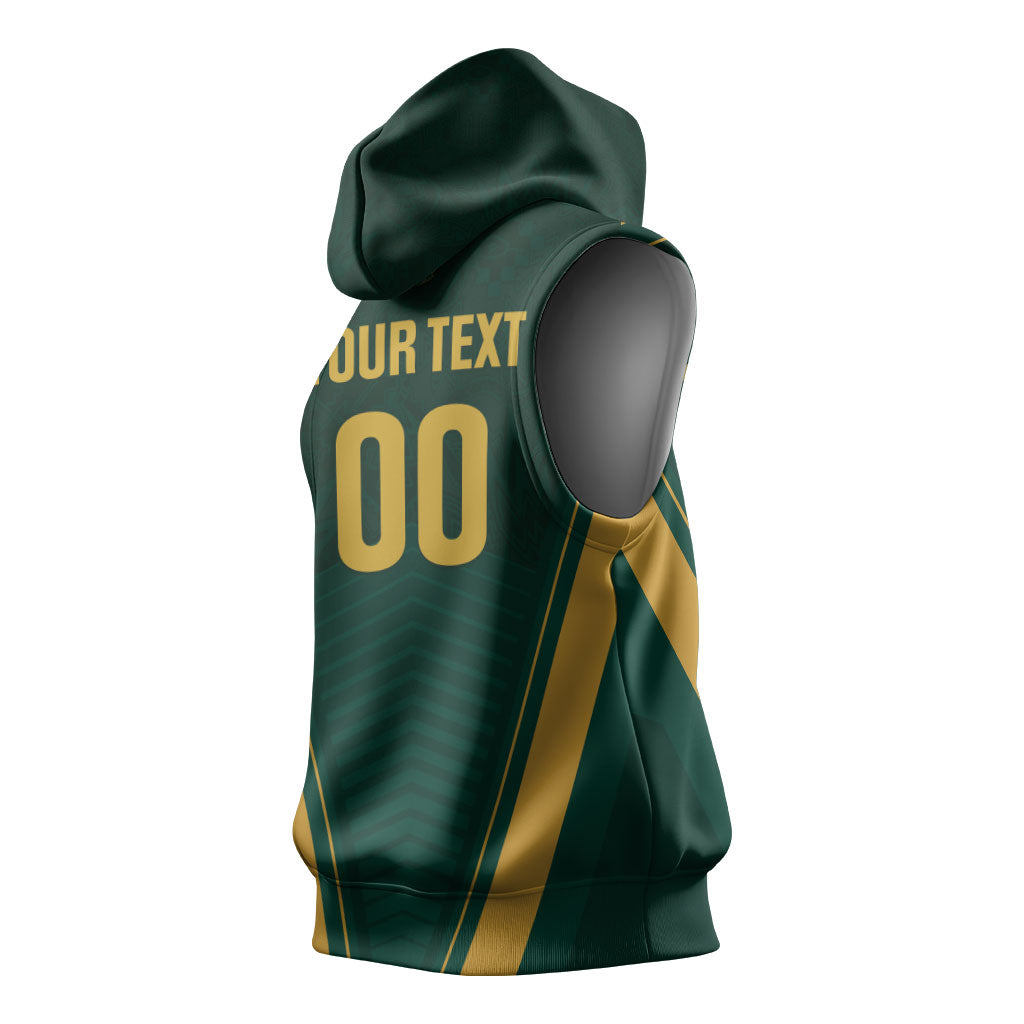 Custom South Africa 2026 World Football Sleeveless Hoodie Bafana Bafana Woza
