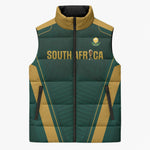 Custom South Africa 2026 World Football Sleeveless Puffer Jacket Bafana Bafana Woza