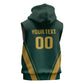 Custom South Africa 2026 World Football Sleeveless Zip Hoodie Bafana Bafana Woza