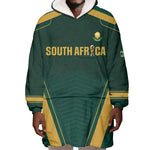 Custom South Africa 2026 World Football Wearable Blanket Hoodie Bafana Bafana Woza
