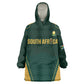 Custom South Africa 2026 World Football Wearable Blanket Hoodie Bafana Bafana Woza
