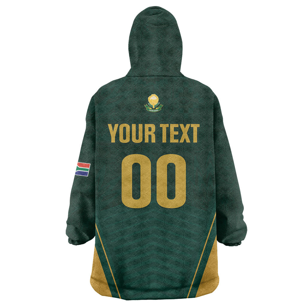 Custom South Africa 2026 World Football Wearable Blanket Hoodie Bafana Bafana Woza