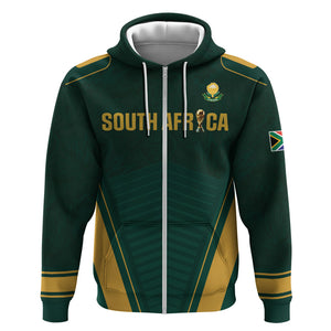 Custom South Africa 2026 World Football Zip Hoodie Bafana Bafana Woza