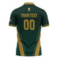 Custom South Africa 2026 World Football Zipper Polo Shirt Bafana Bafana Woza