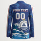 Custom Cape Verde 2026 World Football Blazer Blue Sharks Come On