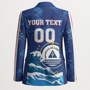 Custom Cape Verde 2026 World Football Blazer Blue Sharks Come On