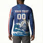 Custom Cape Verde 2026 World Football Button Sweatshirt Blue Sharks Come On