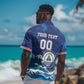 Custom Cape Verde 2026 World Football Hawaiian Shirt Blue Sharks Come On