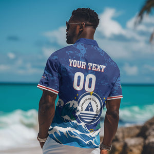 Custom Cape Verde 2026 World Football Hawaiian Shirt Blue Sharks Come On