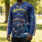 Custom Cape Verde 2026 World Football Hockey Jersey Blue Sharks Come On