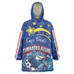 Custom Cape Verde 2026 World Football Kid Wearable Blanket Hoodie Blue Sharks Come On