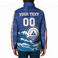Custom Cape Verde 2026 World Football Padded Jacket Blue Sharks Come On