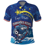 Custom Cape Verde 2026 World Football Polo Shirt Blue Sharks Come On