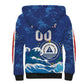 Custom Cape Verde 2026 World Football Sherpa Hoodie Blue Sharks Come On